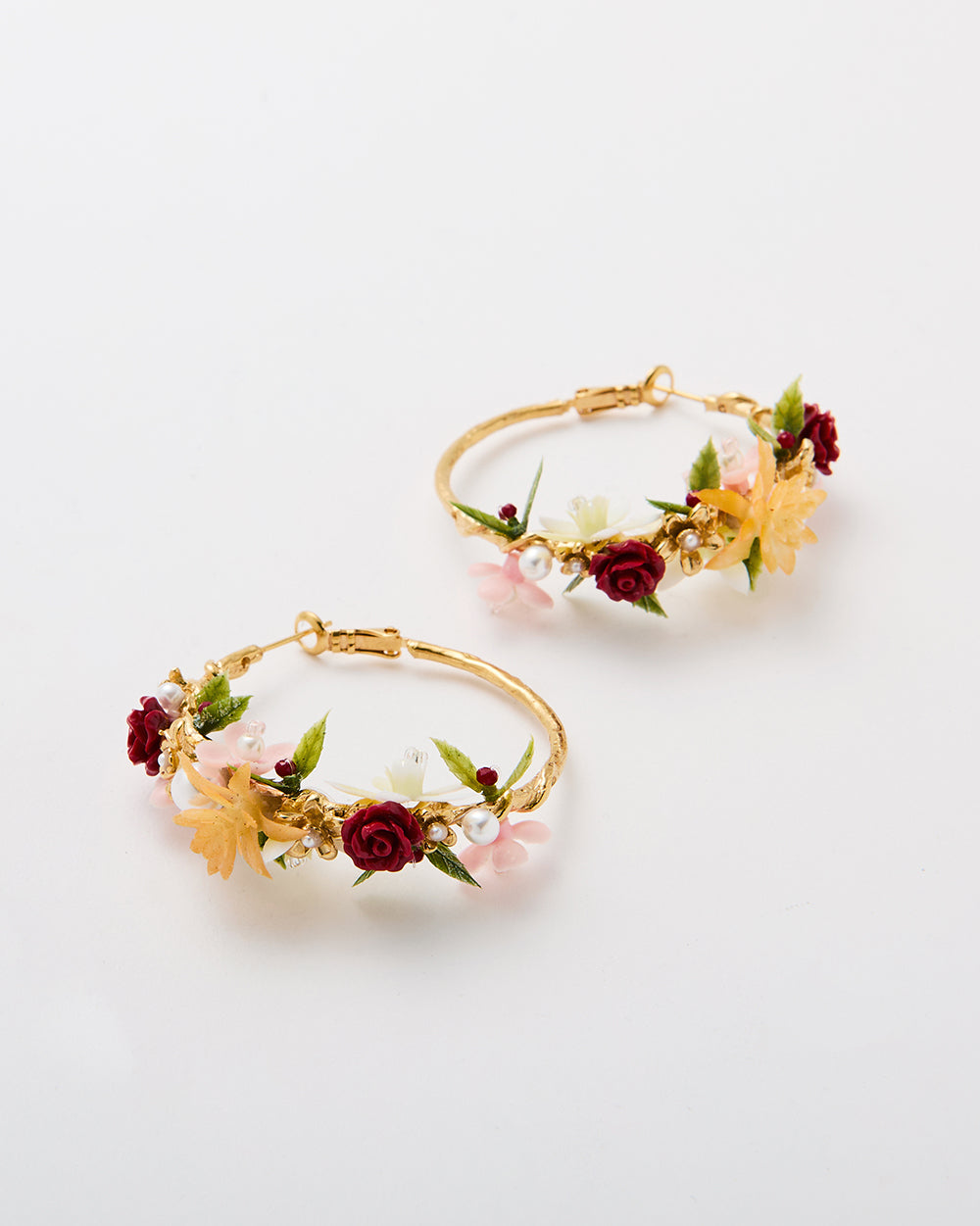 Pearlblush Statement Hoop Earrings