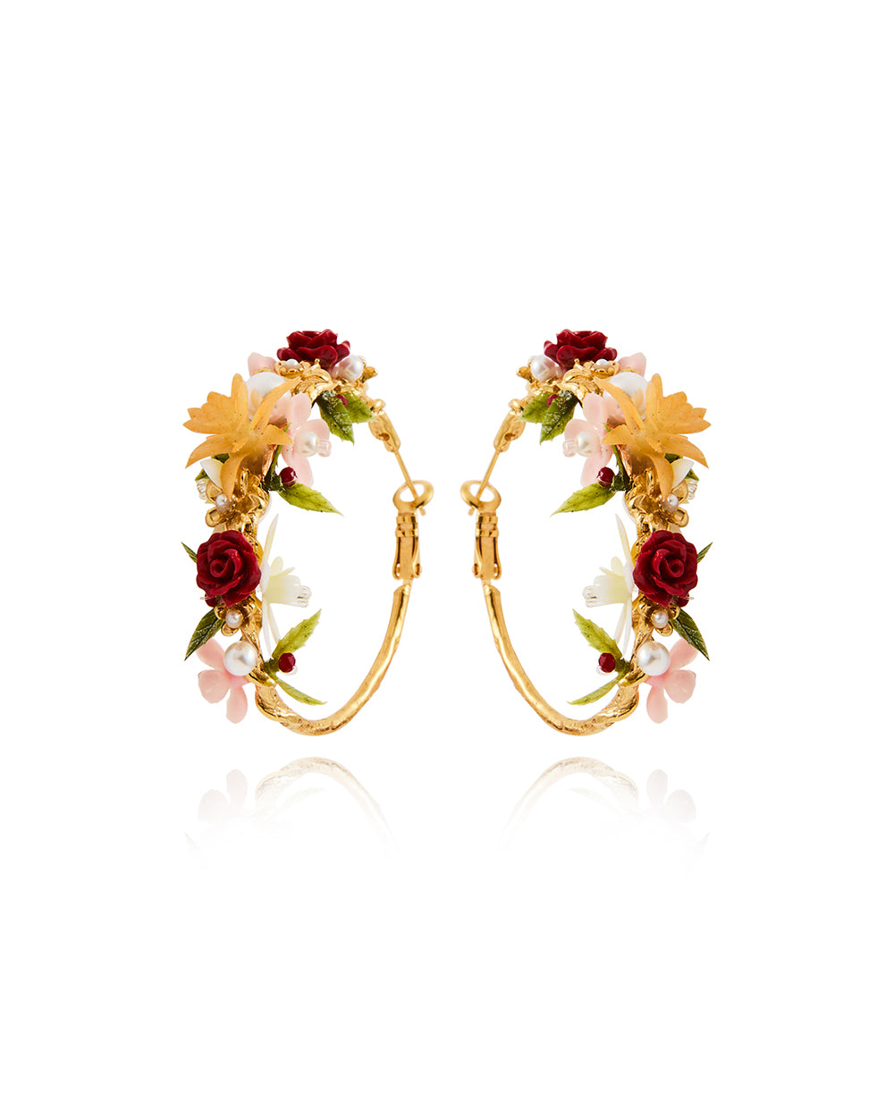 Pearlblush Statement Hoop Earrings
