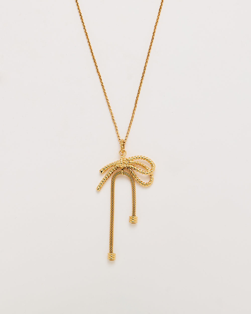 Tied Motion Long Necklace