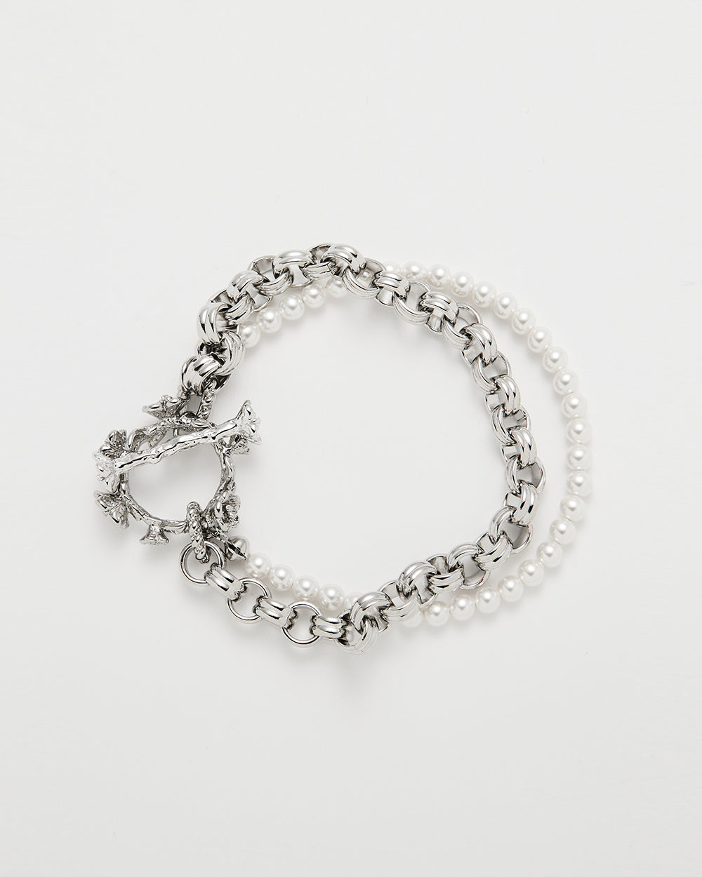 Wild Rose Bracelet Silver