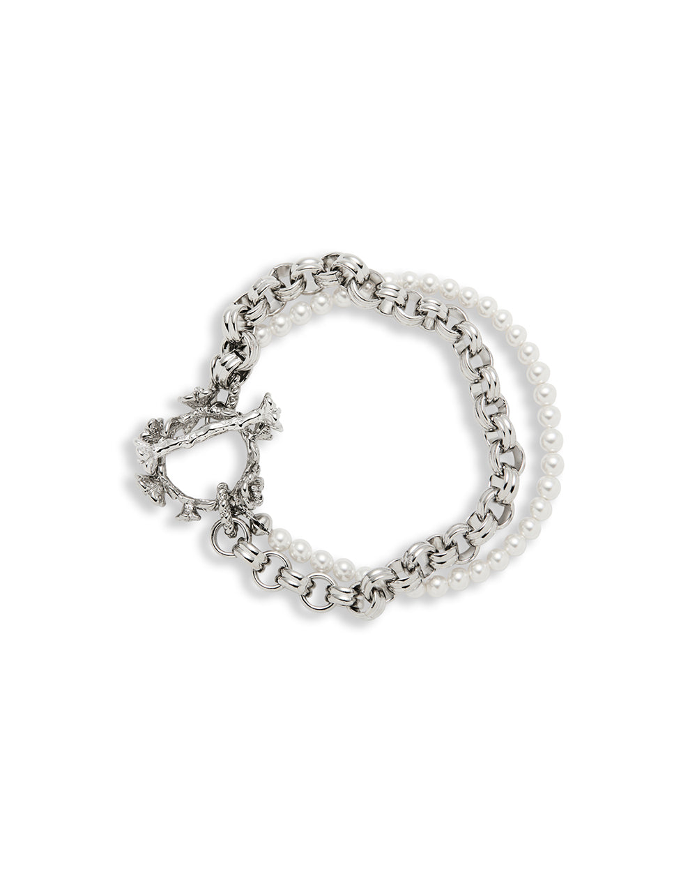 Wild Rose Bracelet Silver