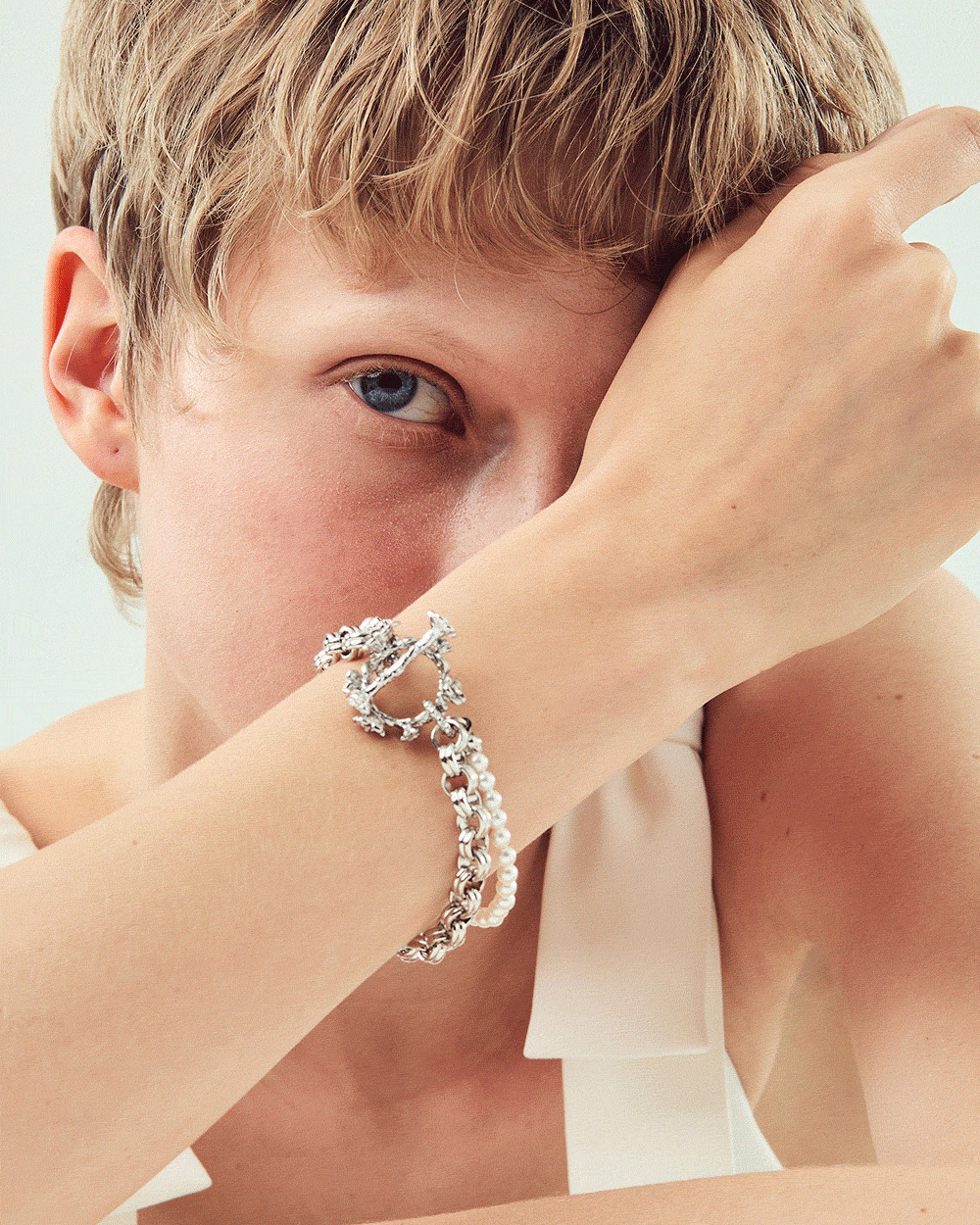 Wild Rose Bracelet Silver