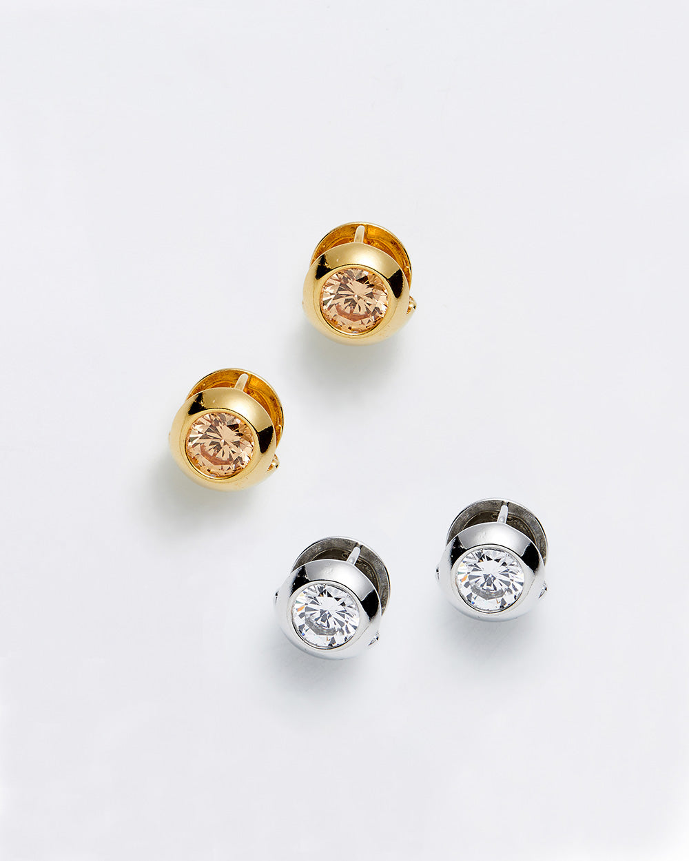 [Silver925] Luminous Ball Earrings Silver - 2 Sizes