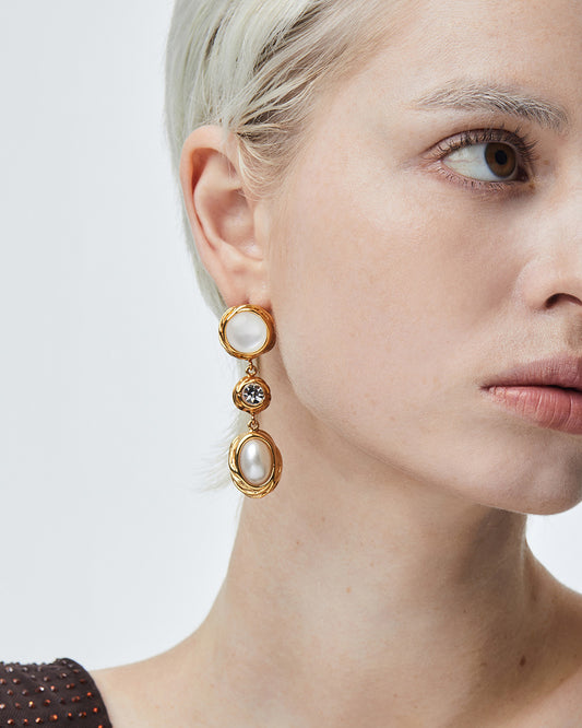 Savage Statement Earrings Gold