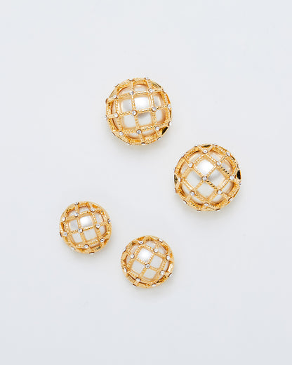 Chamber Gold Earrings - 2 Sizes