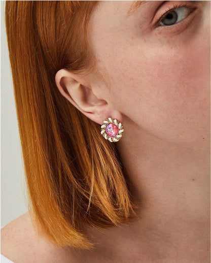 Pudding Earrings Fuchsia