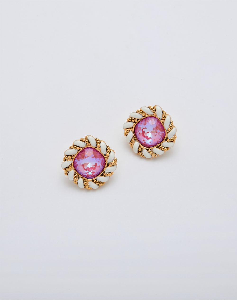 Pudding Earrings Fuchsia