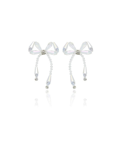 Beaded Bow Earrings