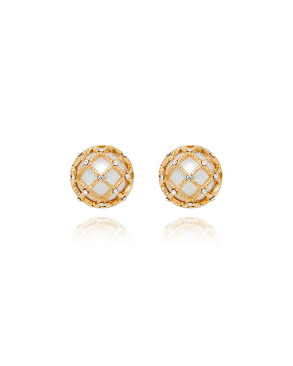 Chamber Gold Earrings - 2 Sizes