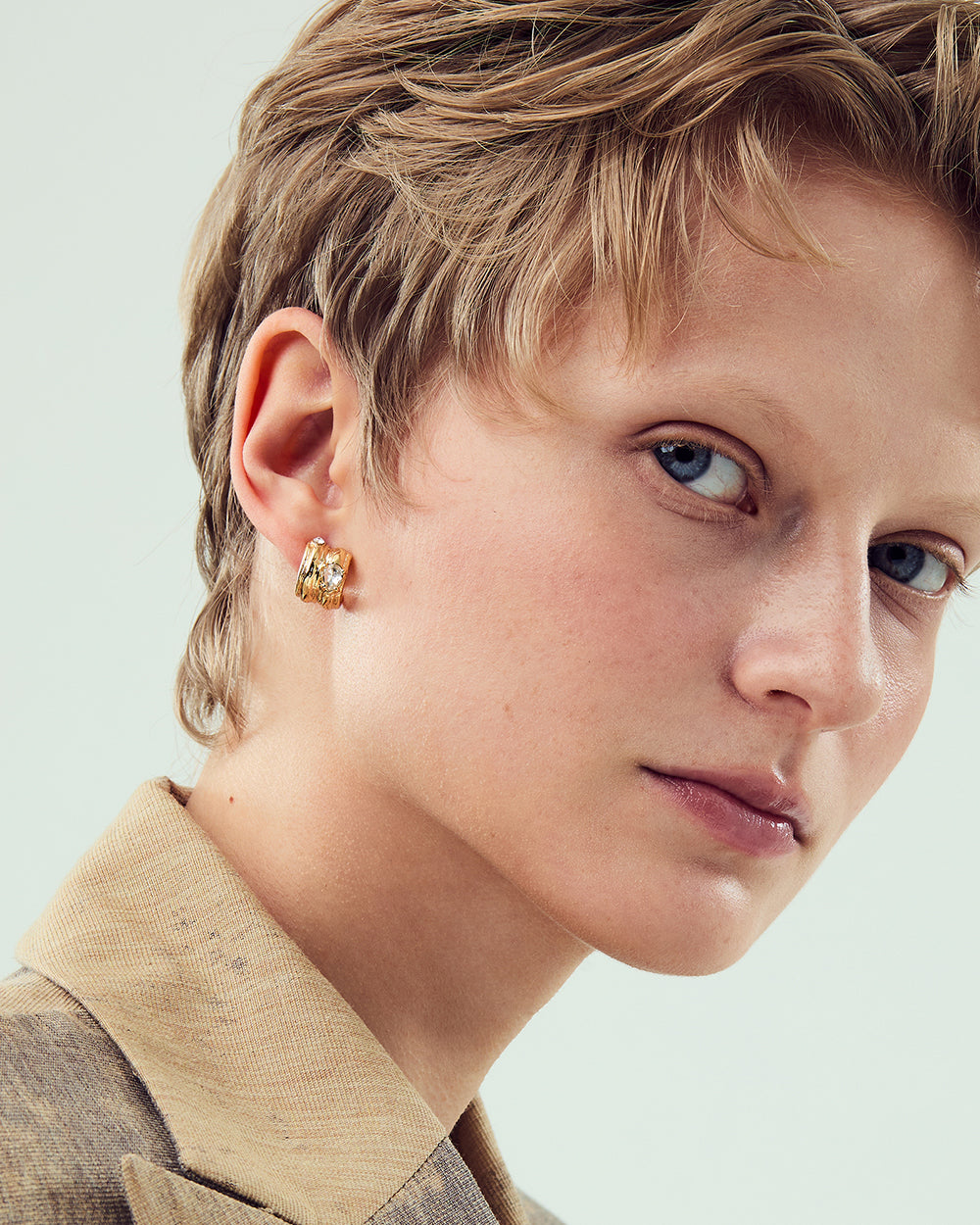 Dual Arc Gold Earrings - 2 Sizes