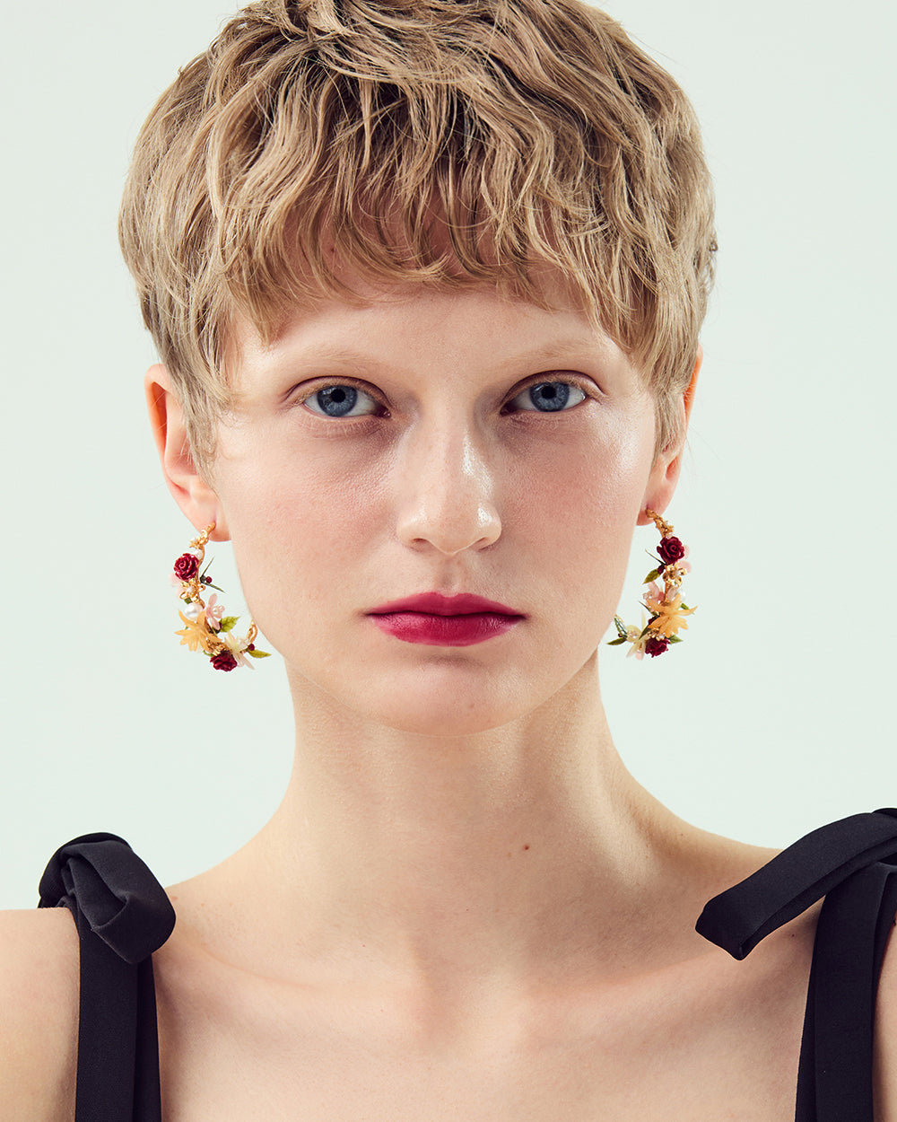 Pearlblush Statement Hoop Earrings