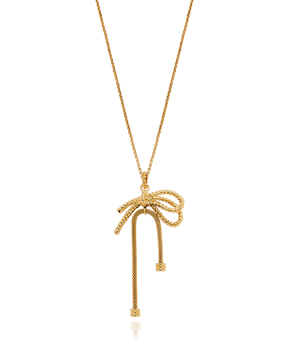 Tied Motion Long Necklace
