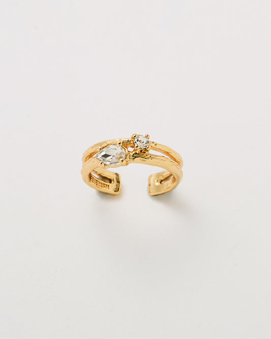 Dual Arc Gold Ring