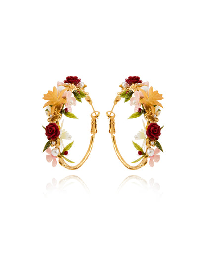 Pearlblush Statement Hoop Earrings